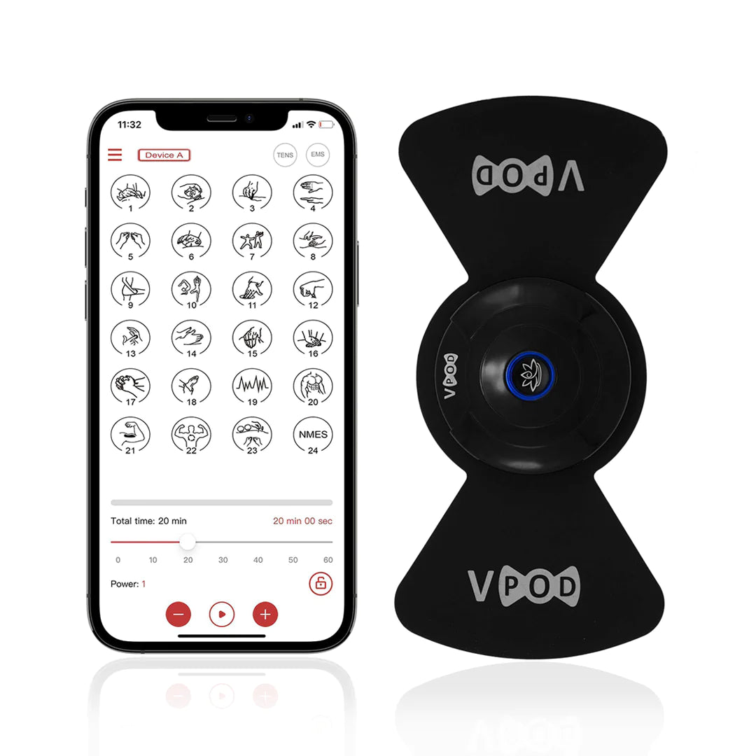 Valuvy© VPOD Wireless TENS, EMS & NMES Einheit